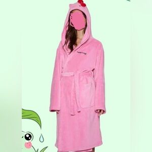 Hello Kitty Pink Plush Robe with Hood